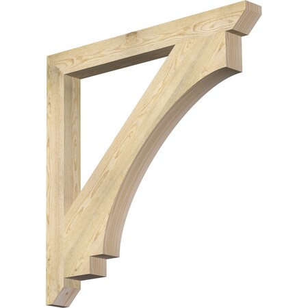 Ekena Millwork Imperial Slat Rough Sawn Bracket, Douglas Fir, 4"W x 42"D x 42"H BKT04X42X42IMP06RDF